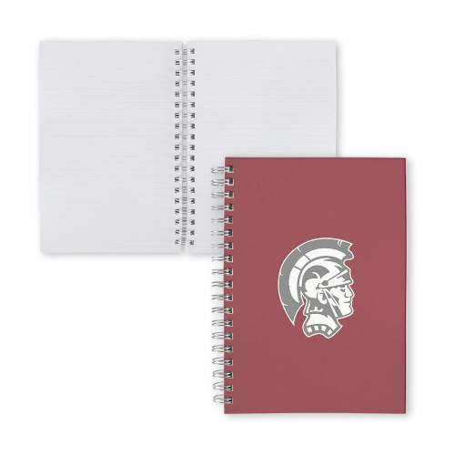  Clear 7 x 10 Spiral Journal Notebook - Spartan