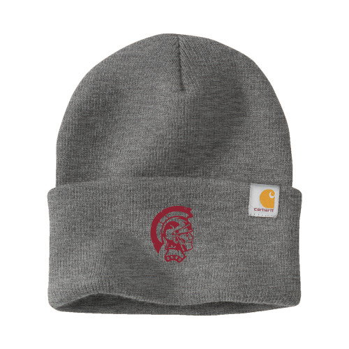  Carhartt Heather Grey Knit Beanie w/Cuff - Spartan