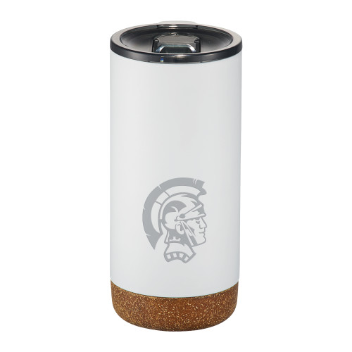  Valhalla Vacuum Insulated White Tumbler 16oz - Spartan Engraved