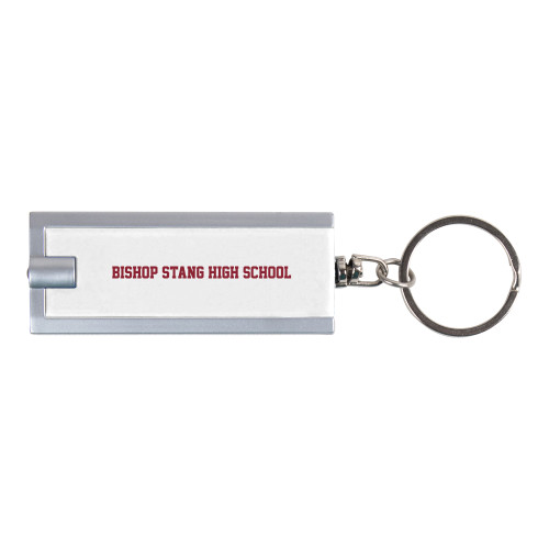  Turbo White Flashlight Key Holder - Bishop Stang High School