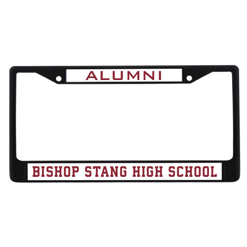  Alumni Metal License Plate Frame in Black - Bishop Stang High School