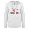 Thumbnail image for  ENZA Womens White V Notch Raw Edge Fleece Hoodie