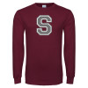 Thumbnail image for  Maroon Long Sleeve T-Shirt