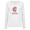 Thumbnail image for  Womens White Long Sleeve V Neck Tee