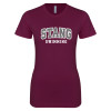 Thumbnail image for  Next Level Womens Maroon Boyfriend Tee