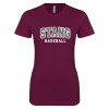 Thumbnail image for  Next Level Womens Maroon Boyfriend Tee