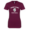 Thumbnail image for  Next Level Womens Maroon Boyfriend Tee