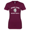 Thumbnail image for  Next Level Womens Maroon Boyfriend Tee