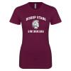 Thumbnail image for  Next Level Womens Maroon Boyfriend Tee