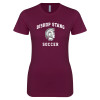 Thumbnail image for  Next Level Womens Maroon Boyfriend Tee