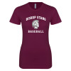 Thumbnail image for  Next Level Womens Maroon Boyfriend Tee