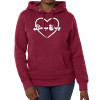 Thumbnail image for  Fall Rush Ladies Maroon Sponge Fleece Hoodie
