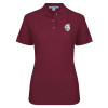 Thumbnail image for  Womens Silk Touch Maroon Pique Polo