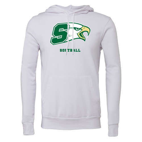 Bishop Shanahan Bella + Canvas White Fleece Hood