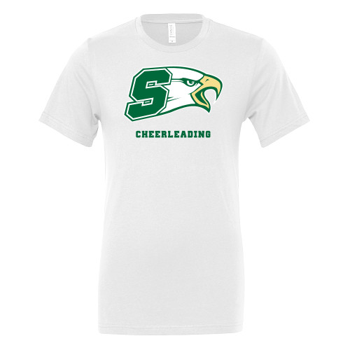  Bella + Canvas White Jersey Cotton T Shirt - Bishop Shanahan High School Cheerleading