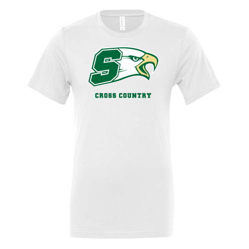  Bella + Canvas White Jersey Cotton T Shirt - Bishop Shanahan High School Cross Country
