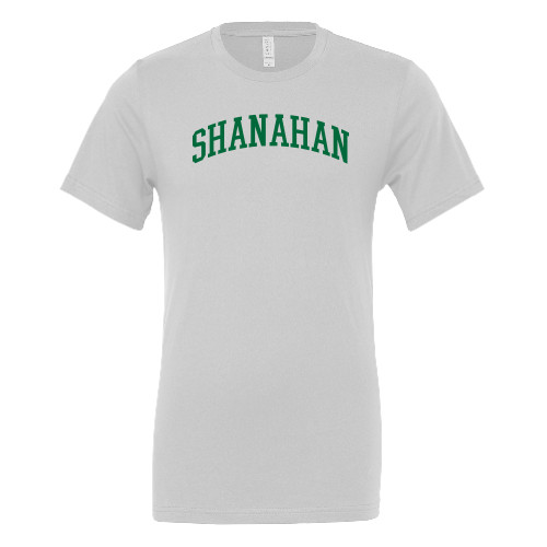  Bella + Canvas White Jersey Cotton T Shirt - Shanahan Arched Design