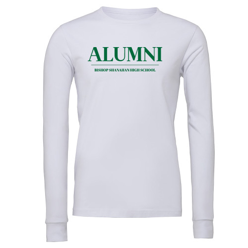 Bishop Shanahan Bella + Canvas White Jersey Cotton Long Sleeve T Shirt