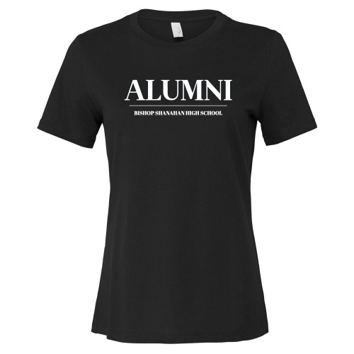 Bishop Shanahan Bella + Canvas Womens Black Relaxed Cotton T Shirt