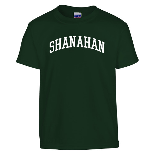  Youth Dark Green T Shirt - Shanahan Arched Design
