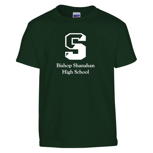  Youth Dark Green T Shirt - Bishop Shanahan High School Athletic S
