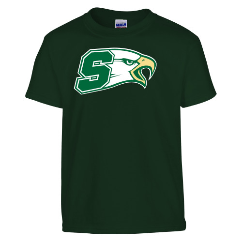  Youth Dark Green T Shirt - Bishop Shanahan Athletic S with Eagle