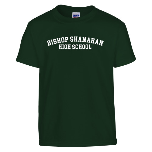  Youth Dark Green T Shirt - Bishop Shanahan High School Arched