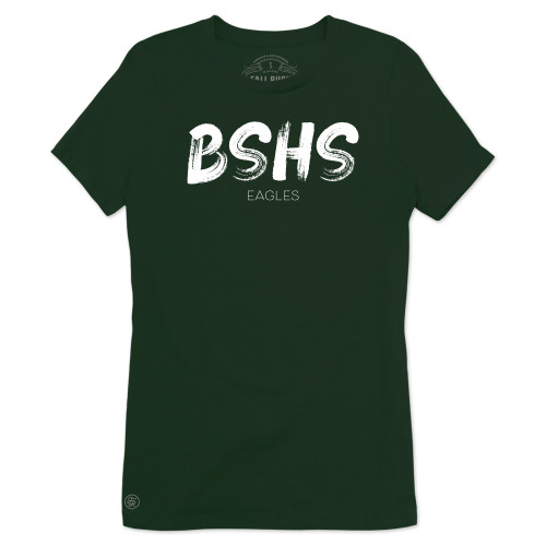  Fall Rush Ladies Dark Green T Shirt - BSHS Stroke