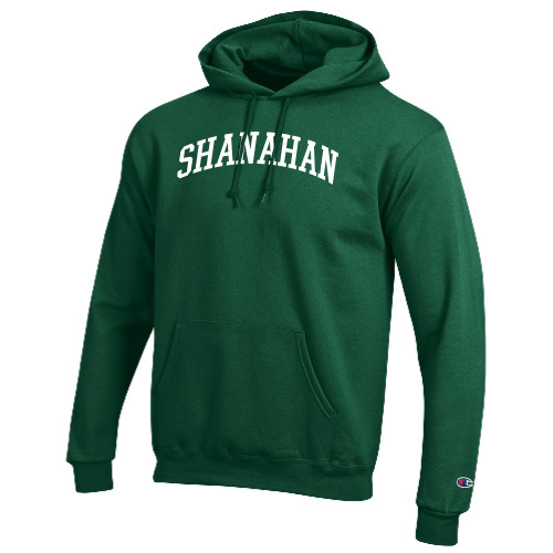  Champion Dark Green Fleece Hoodie - Shanahan Arched Design