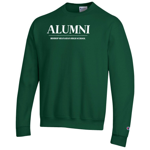  Champion Dark Green Fleece Crew - Bishop Shanahan High School Alumni