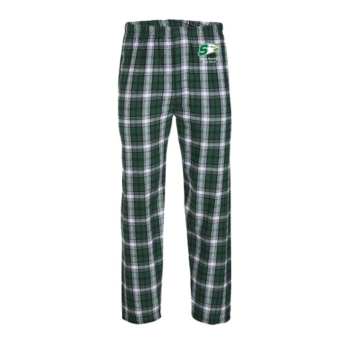  Boxercraft Green/White Unisex Flannel Pajama Pant - Bishop Shanahan High School Athletic S with Eagle