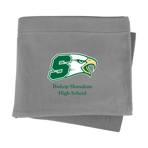  Grey Sweatshirt Blanket - Bishop Shanahan High School Athletic S with Eagle