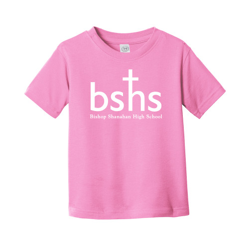  Toddler Pink T Shirt - Bishop Shanahan High School Primary Mark without Tagline