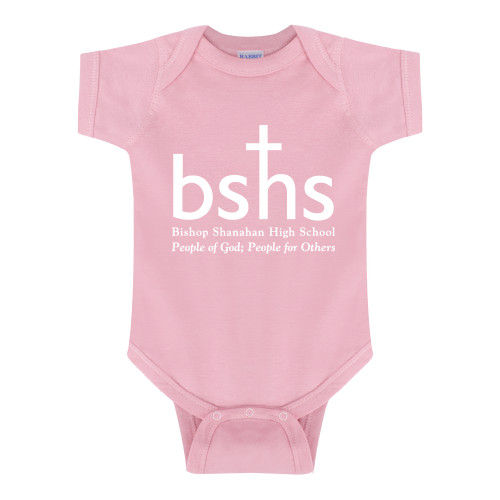  Light Pink Infant Onesie - Bishop Shanahan High School Primary Mark