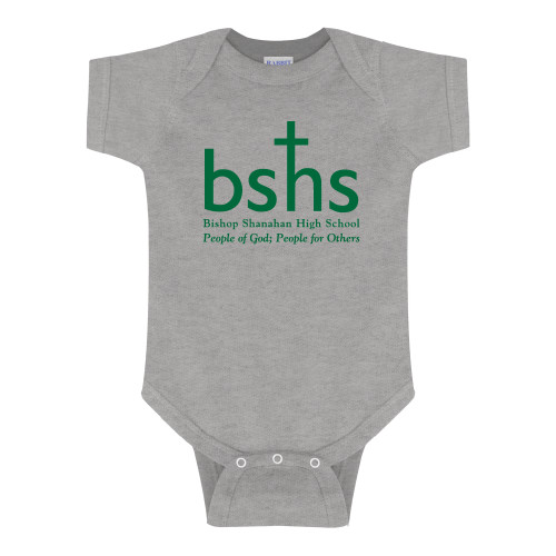  Grey Infant Onesie - Bishop Shanahan High School Primary Mark