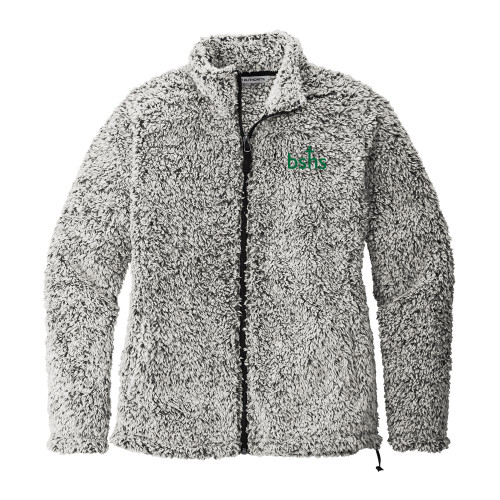  Womens Grey Heather Cozy Fleece Jacket - Bishop Shanahan High School BSHS