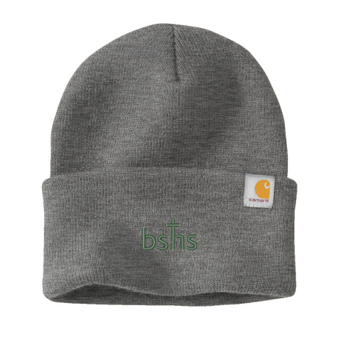 Carhartt Heather Grey Knit Beanie w/Cuff - Bishop Shanahan High School BSHS