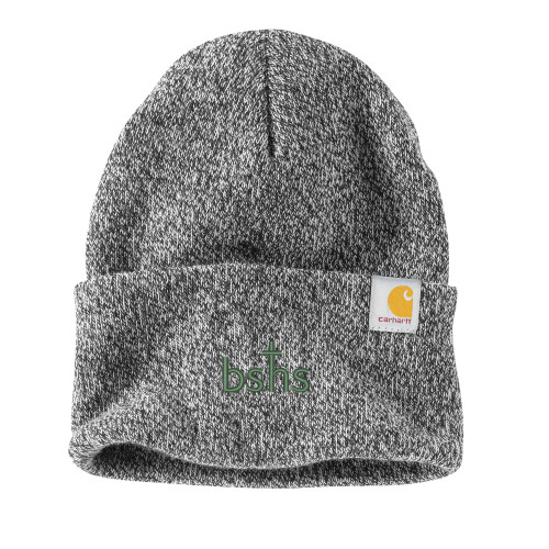  Carhartt Black/White Knit Beanie w/Cuff - Bishop Shanahan High School BSHS
