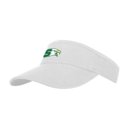  White Visor - Bishop Shanahan Athletic S with Eagle