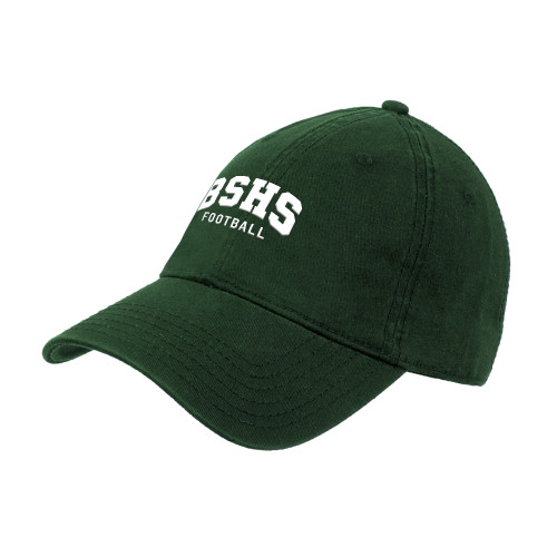  Dark Green Unstructured Adjustable Low Profile Hat - Bishop Shanahan High School - BSHS FOOTBALL