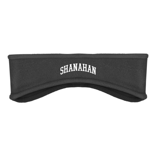  Charcoal Stretch Fleece Headband - Shanahan Arched Design