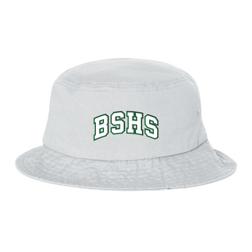  Sportsman White Bucket Hat - Bishop Shanahan High School BSHS Arched