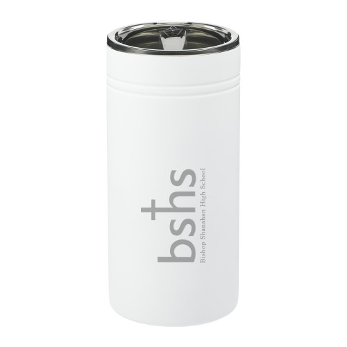  Sherpa Vacuum White Tumbler & Insulator 12oz - Bishop Shanahan High School Primary Mark without Tagline Engraved