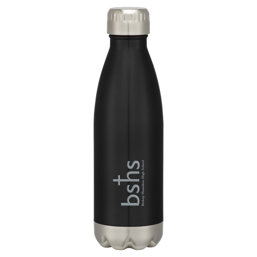  Swig Stainless Steel Black Bottle 16oz - Bishop Shanahan High School Primary Mark without Tagline Engraved