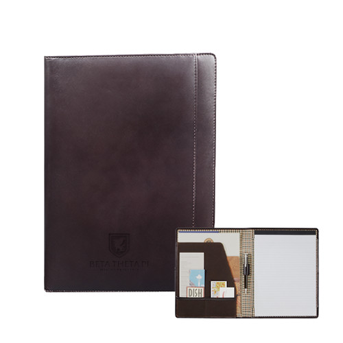 Cutter & Buck American Classic Mahogany Writing Pad-Official Logo Debossed