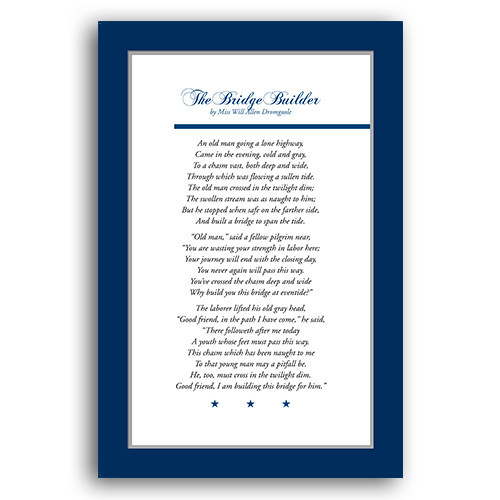  24 Inch x 36 Inch Bridge Builder Print