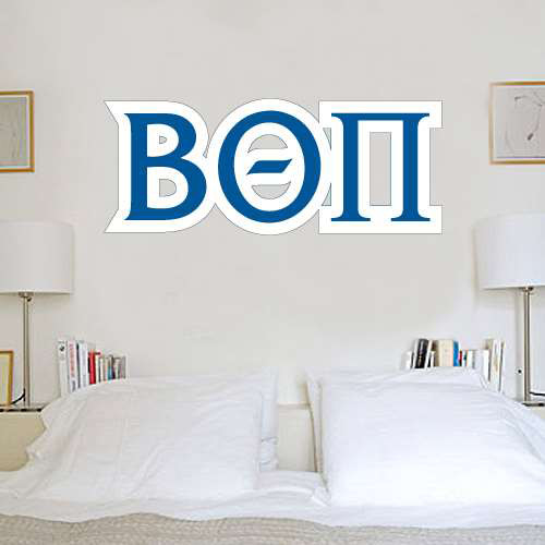  4 ft x 4 ft Fan WallSkinz - Beta Theta Pi Navy Greek Letters