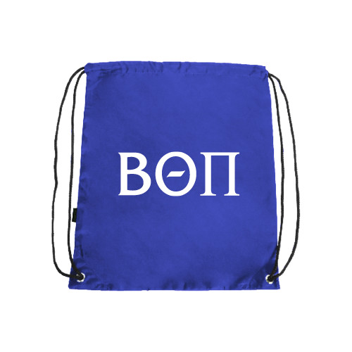  Royal Drawstring Backpack - Beta Theta Pi Greek Letters