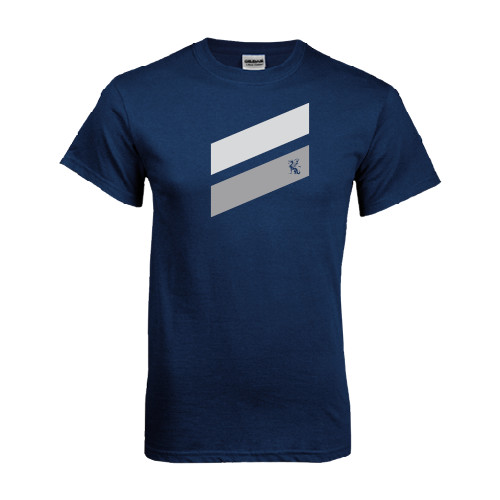  Navy T Shirt - Stripe Design