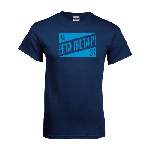  Navy T Shirt - Beta Theta Pi Triangles
